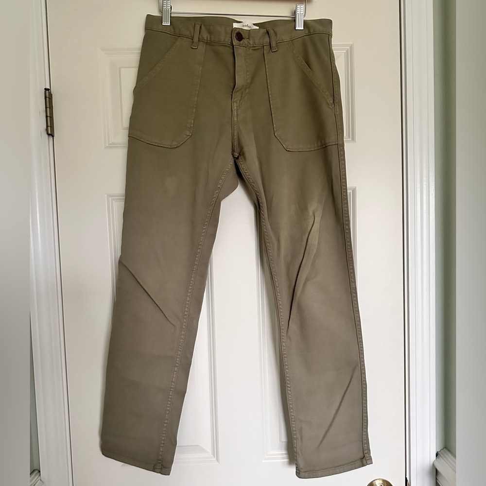 ba&sh Jeans Size 6 Khaki Denim Wash - Picture 5 of 14